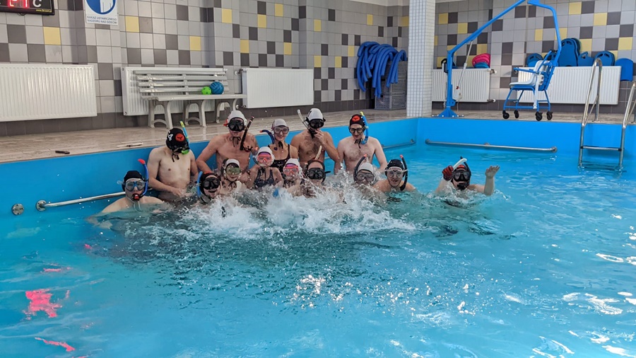 Hokej pod wodą Walenie Siemianowice Śląskie Trening I 2022